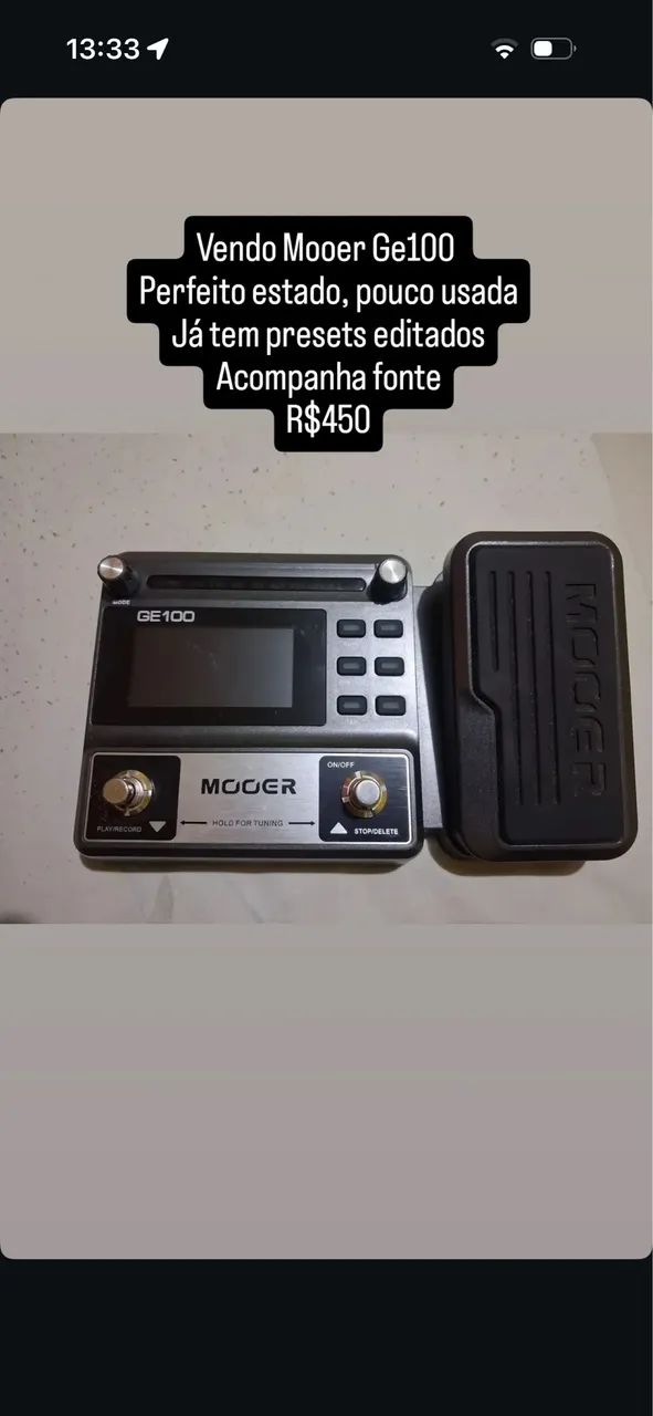 Pedaleira moer GE 100