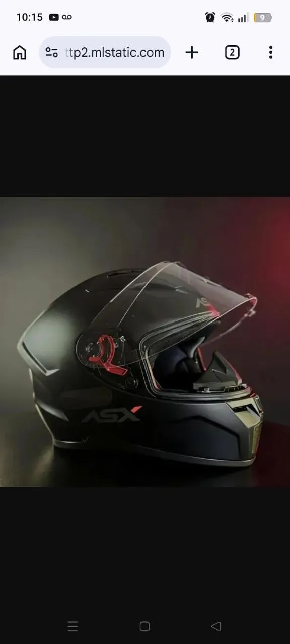 Capacete Para Moto Integral Asx City  Solid 60 - Foto 5