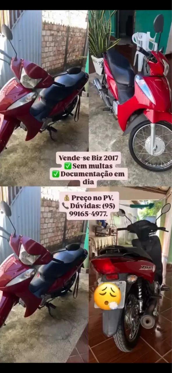Biz 2017 quitada unico dono 