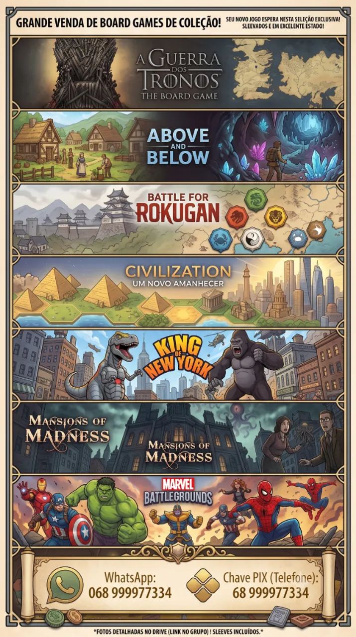 Jogos de tabuleiro diversos em excelente estado de conservação