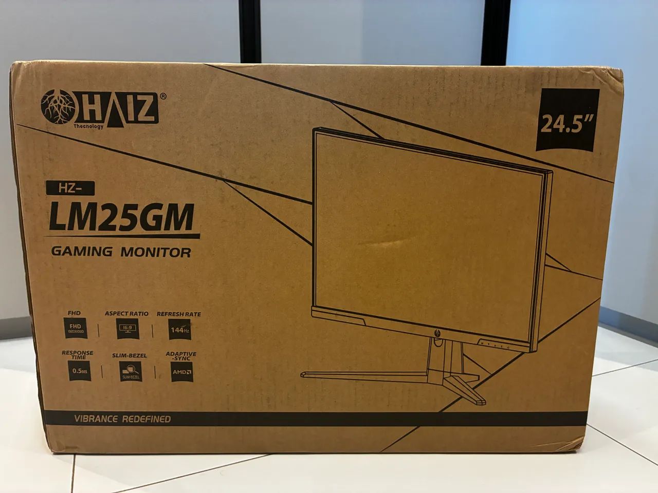 MONITOR GAMER HAIZ 144HZ 25 POLEGADAS NOVO COM NOTA FISCAL