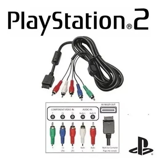 Cabo De Vídeo Componente Ps2 e PS3 
