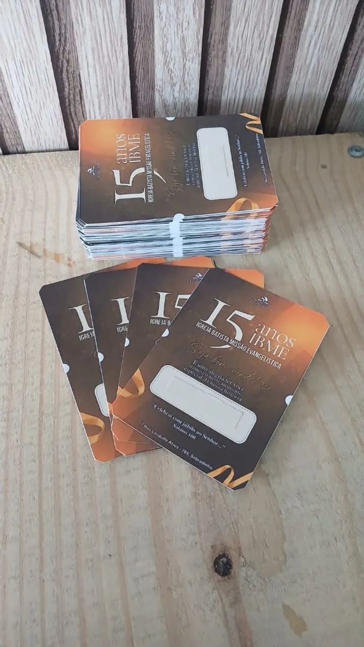 Tag e cartão de agradecimento - Foto 4