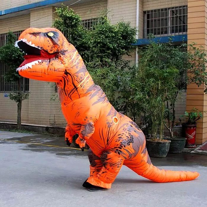 Fantasia de dinossauro inflável - Foto 2