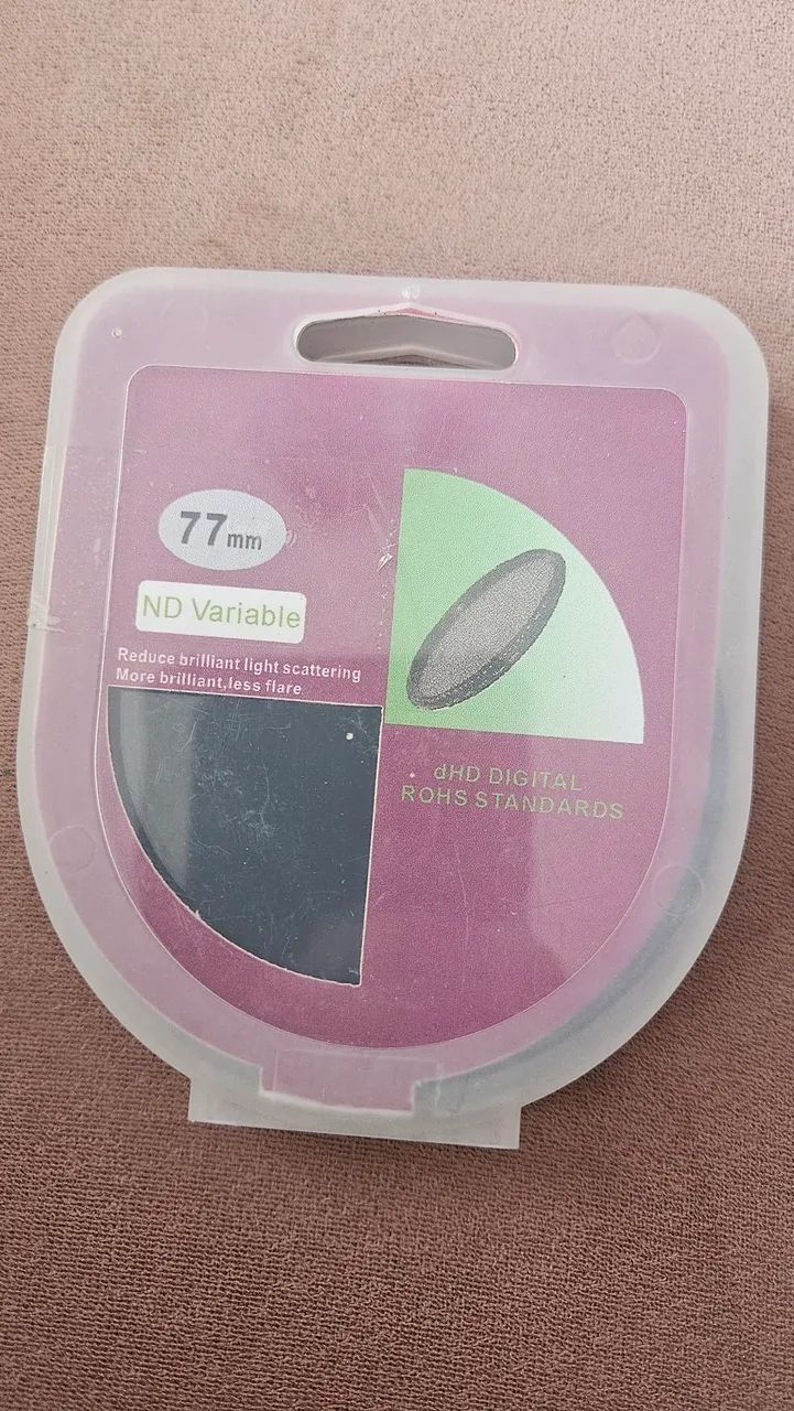 Filtro Lente 77mm Densidade Neutra Variável - Para Lentes