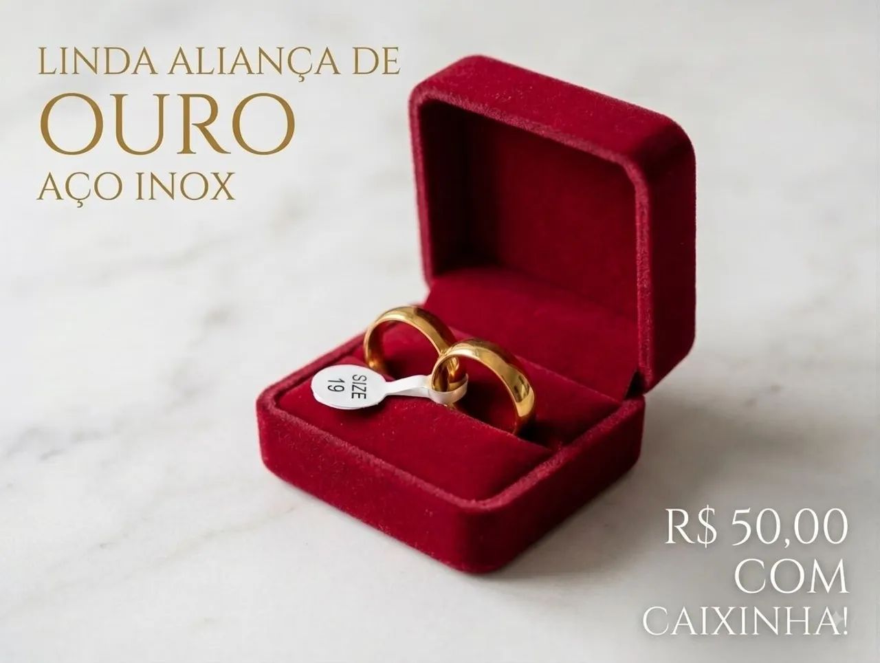 Par de alianças aço inox  - Foto 5