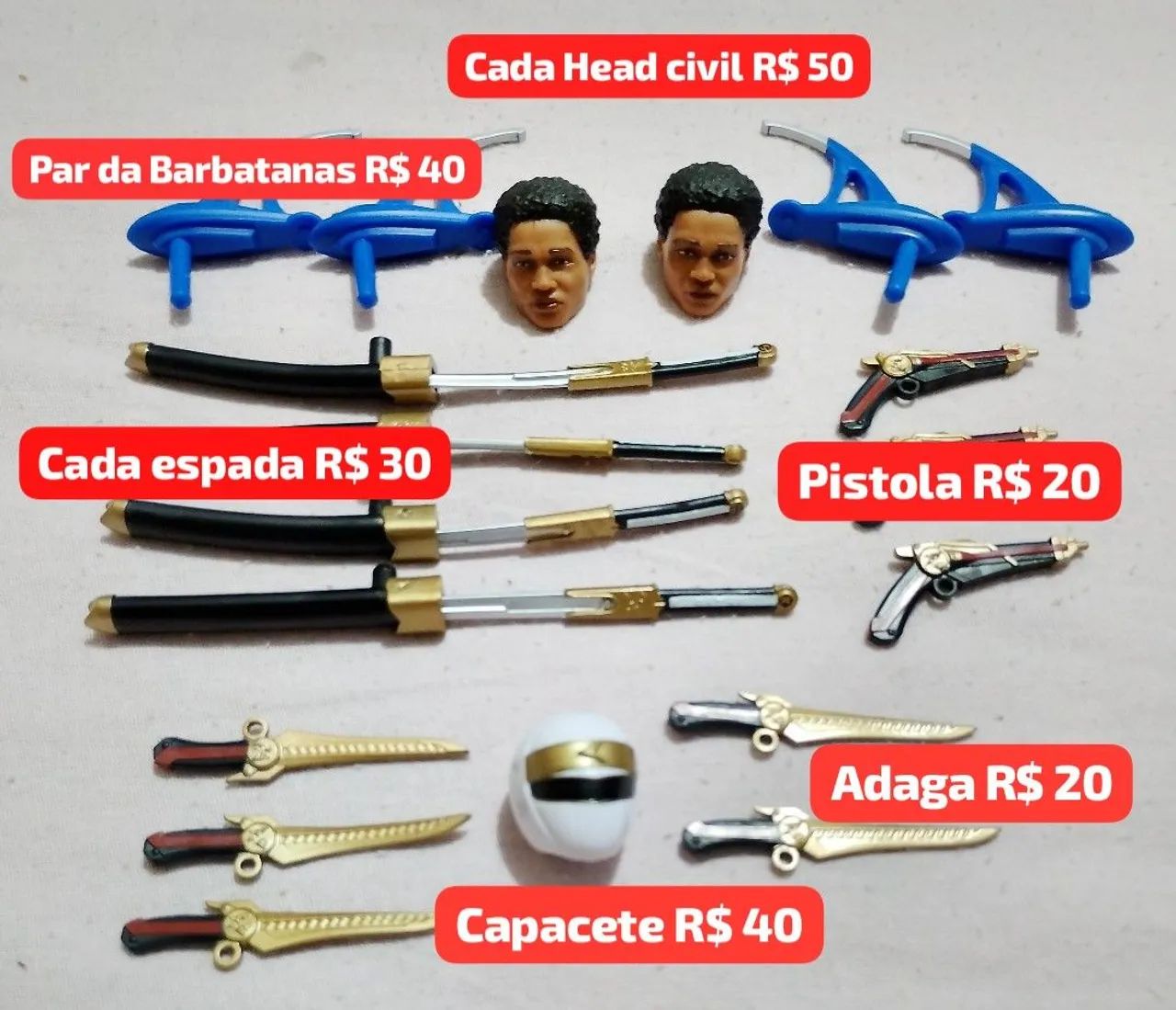 6 Kits Power Rangers Lightining Collection  ( À escolha ) VENDO ou TROCO - Foto 4