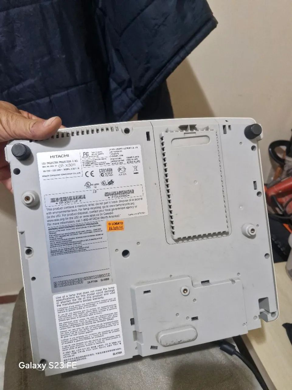 Retroprogetor Hitachi CX3011 com a lâmpada ruim.... - Foto 5