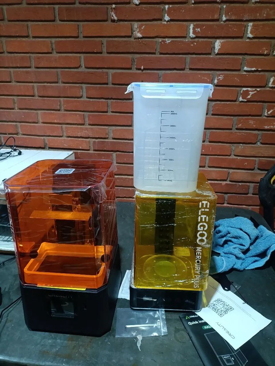 Impressora 3d resina creality e secadora