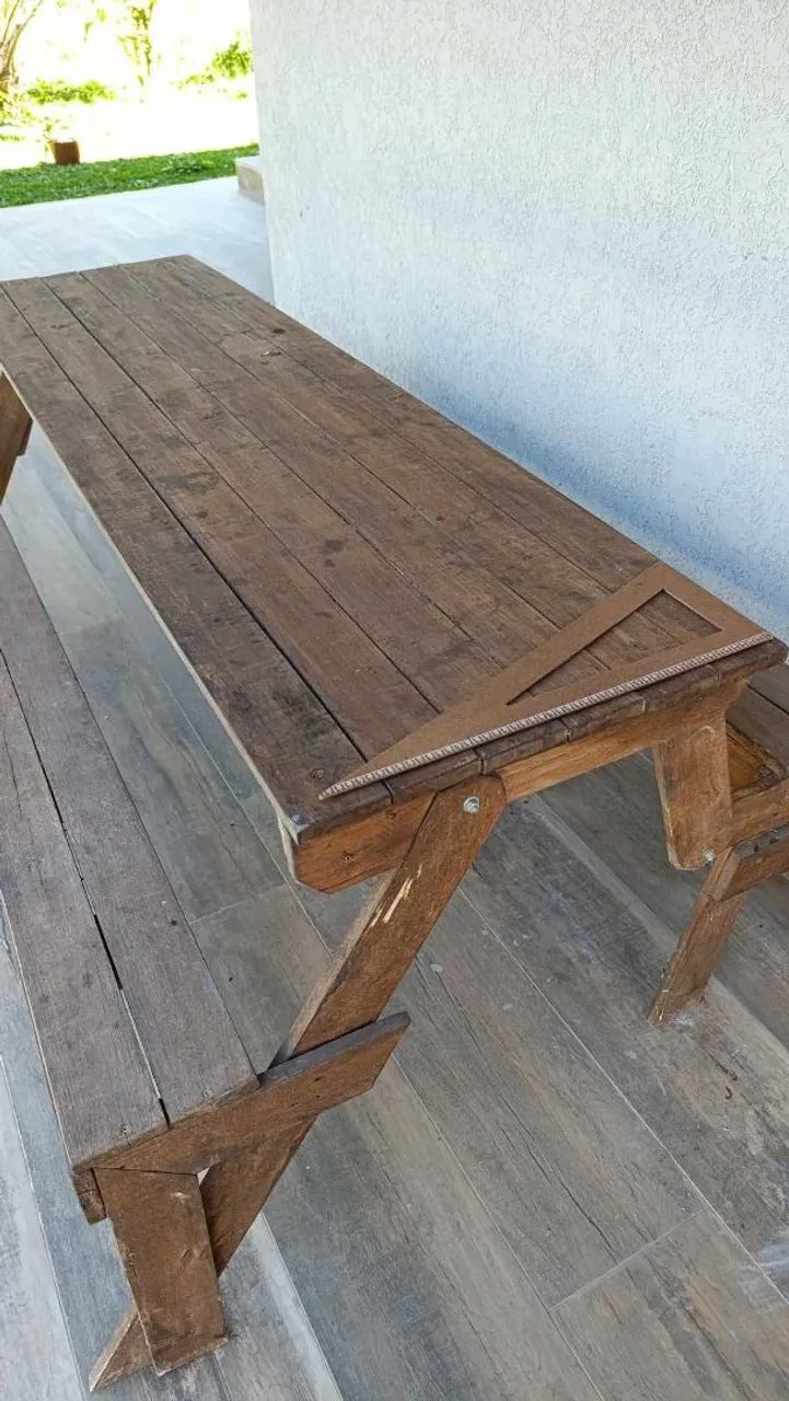 Mesa Banco Madeira 