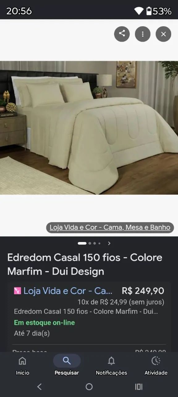 Edredom casal 100% algodão  - Foto 2