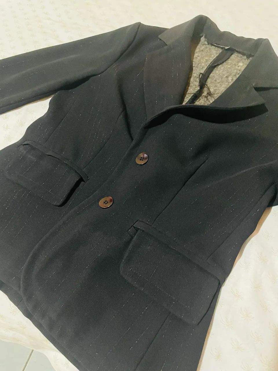 Blazer Preto c/ gliter  - Foto 3