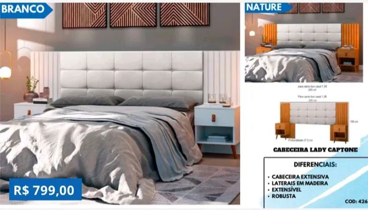 cama de solteiro e casal - Foto 4