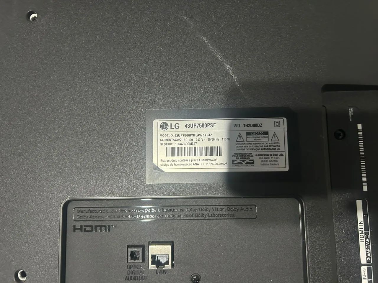 Smart TV LG 43" sem defeitos  - Foto 4