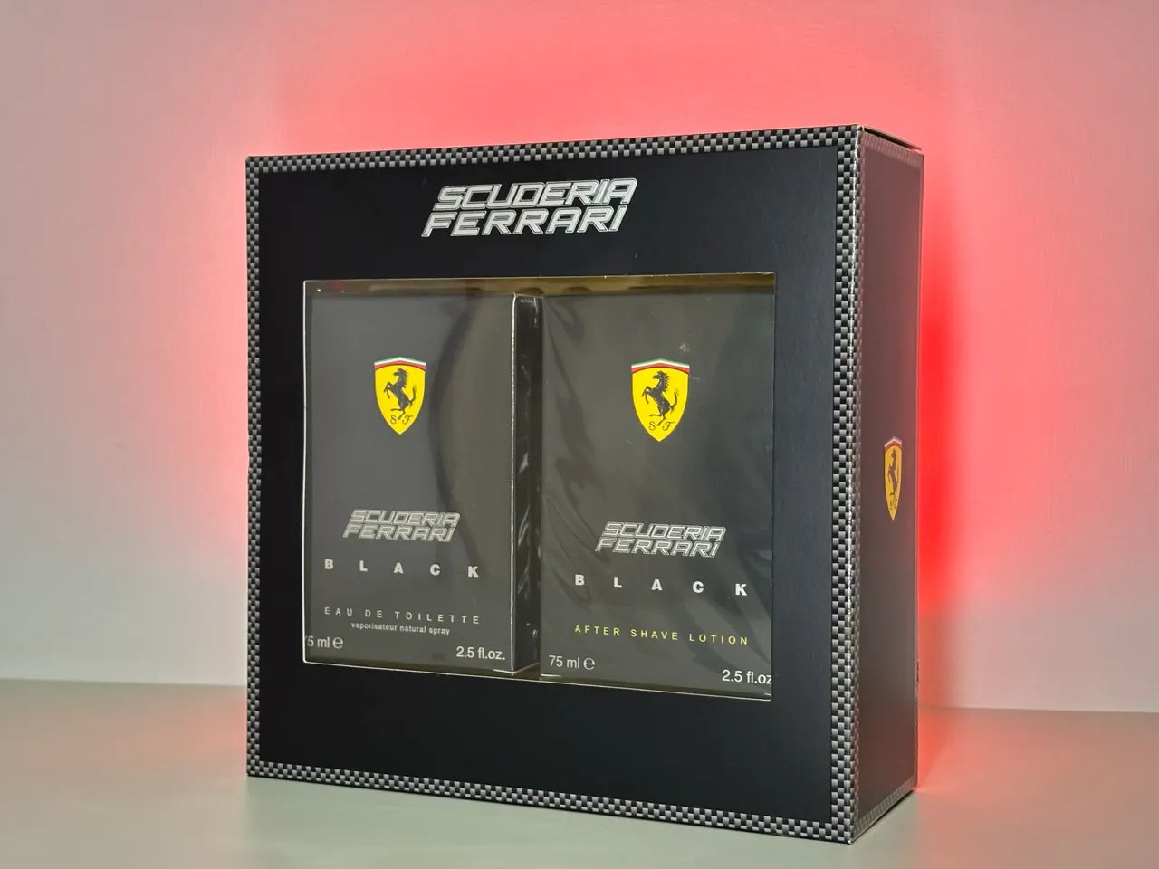 Kit perfume Ferrari black lacrado 