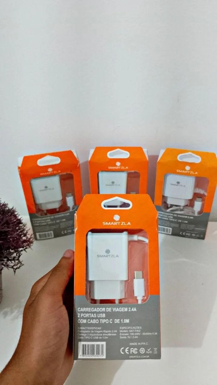 Carregador smartzla tipo C 2.4a