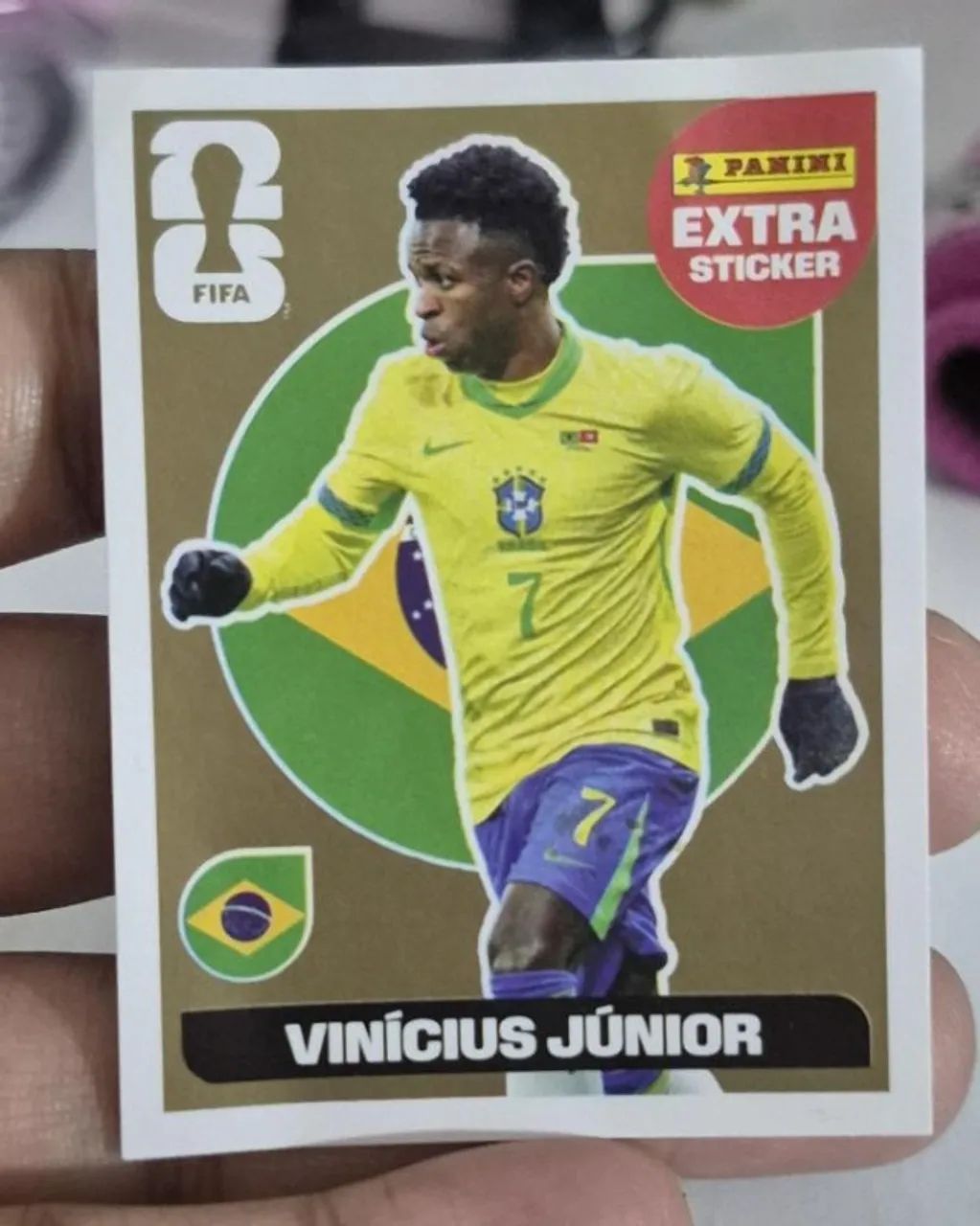 Figurinha Legend Copa Do Mundo 2026 Vinicius Junior Ouro - Foto 2
