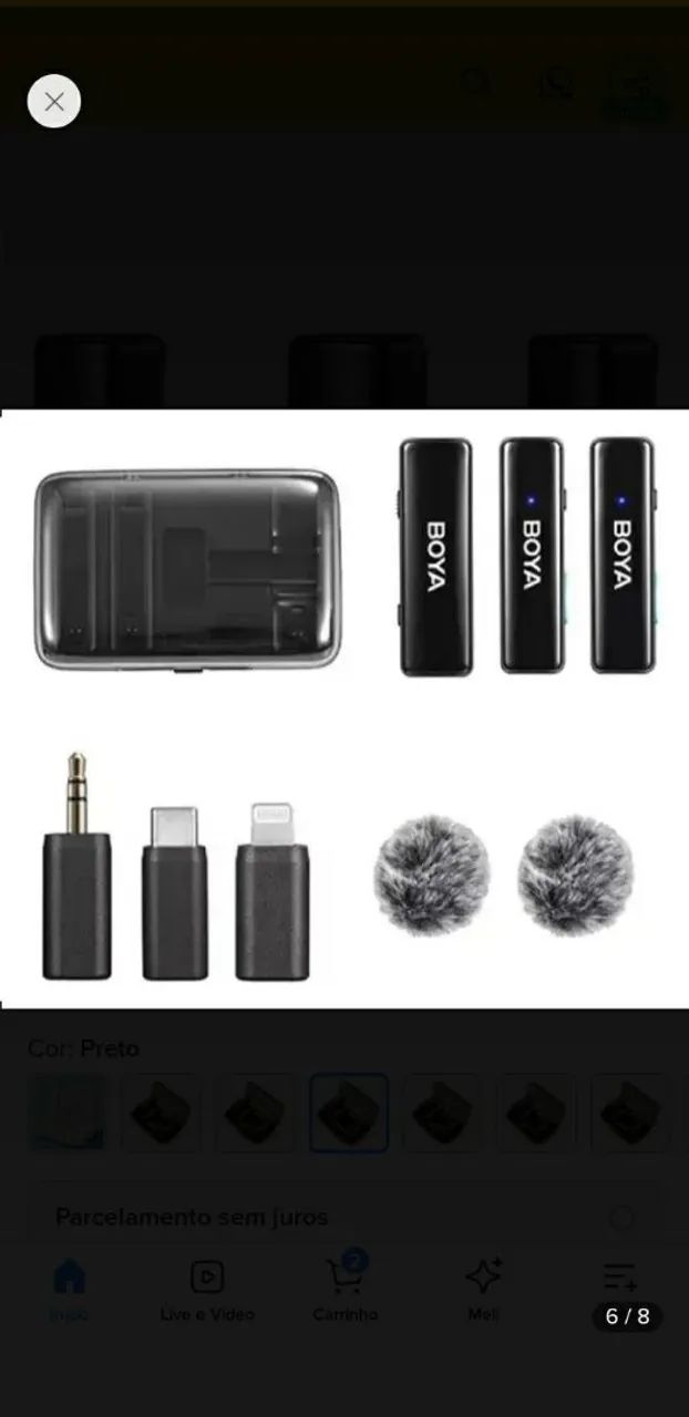 Microfone de lapela BOYA 2.4GHz Dual - Foto 5