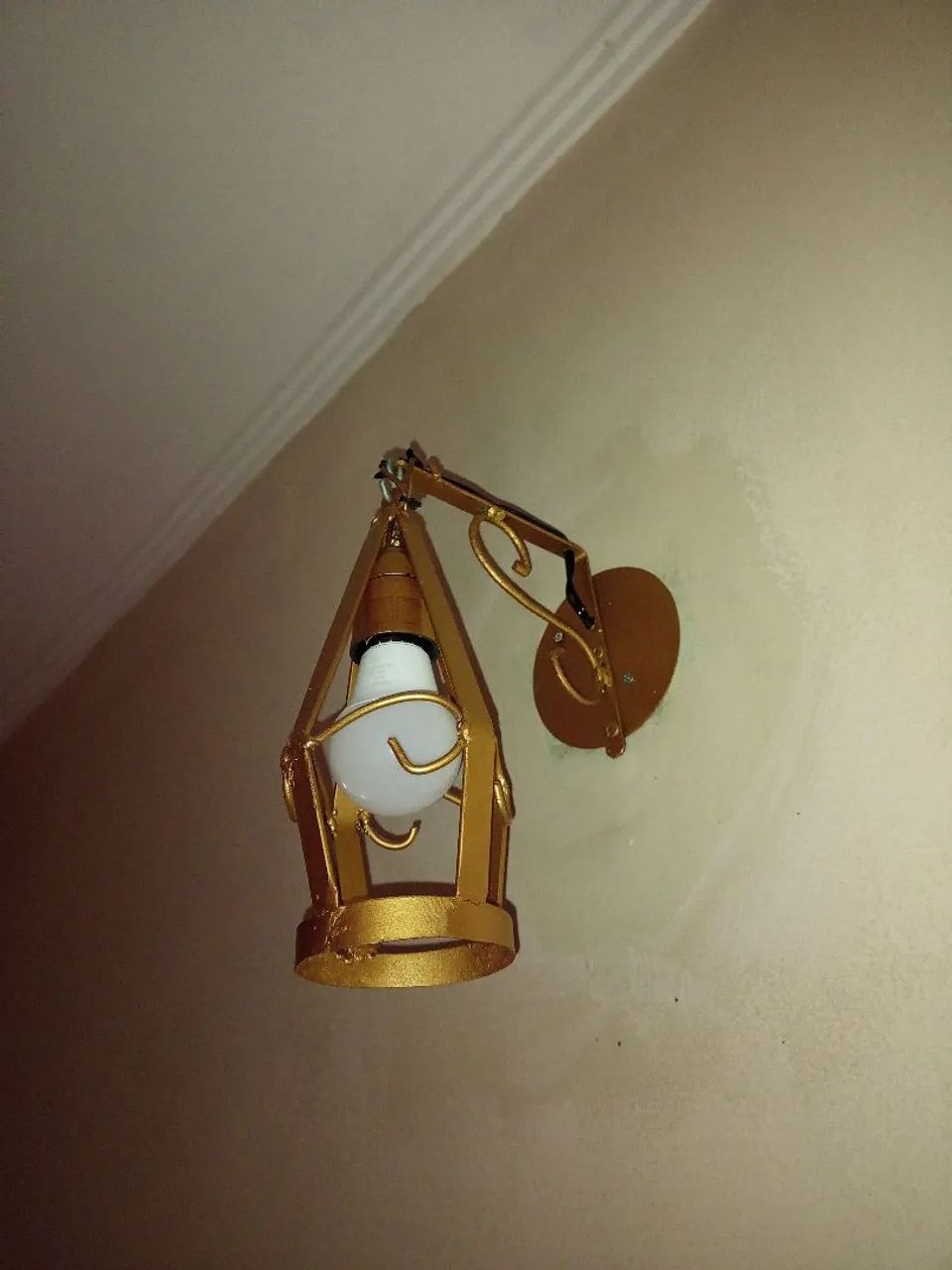 Par de luminária, arandelas rústicas, ferro, R$ 90,00!!!! - Foto 5