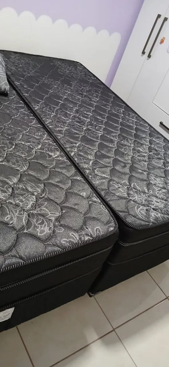 Cama Solteiro Box + Colchão Solteiro D33 + Entrega Gratis na Hora  - Foto 4