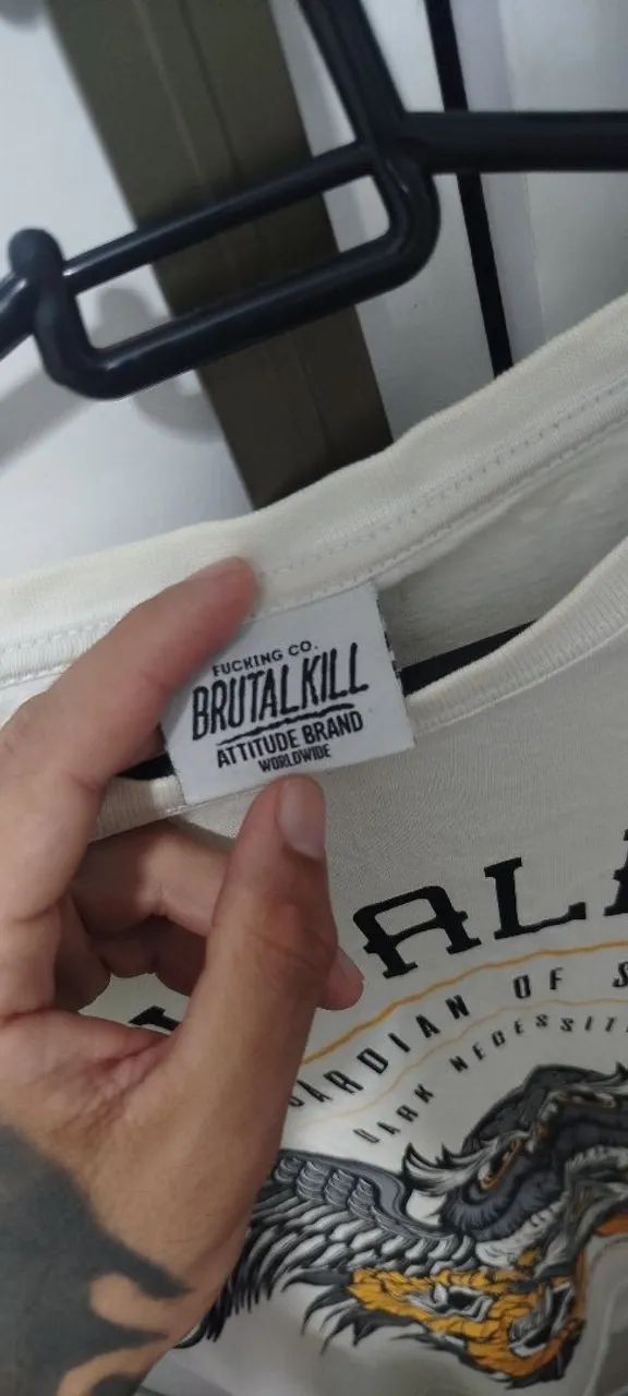 Camiseta branca Brutal Kill  - Foto 3