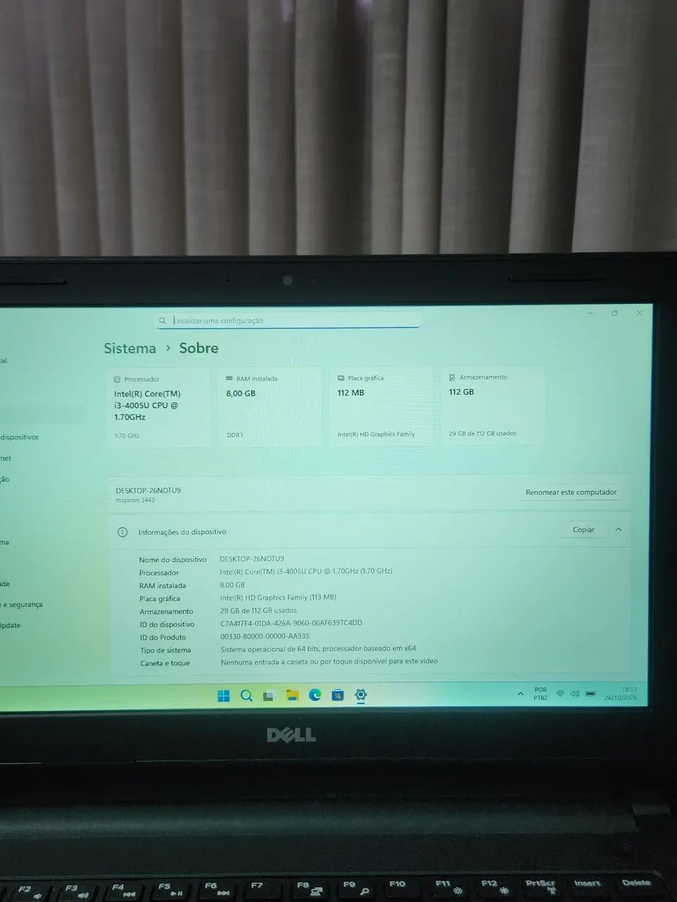 Notebook Dell SSD bateria Ok - Foto 5