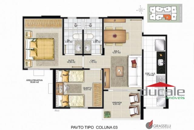 Apartamento no Residencial Bento Ferreira em Monte Belo - Foto 5