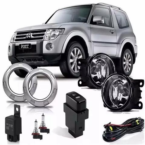 Kit Farol Milha Auxiliar Neblina Pajero Full 2007 08 a 2013