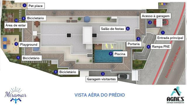 Frente Mar apartamento alto padrão 2dorm C/piscina e salão de festas no terraço - Foto 12
