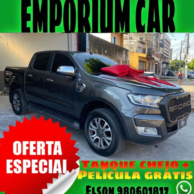 OFERTA RELÂMPAGO!!! FORD RANGER 3.2 XTL 4X4 DIESEL AUTOMÁTICO ANO 2018