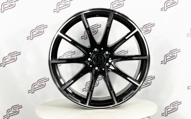 Rodas Mercedes Brabus Preto Brilhante 5x112 - 20x8,5 e 20x9,5