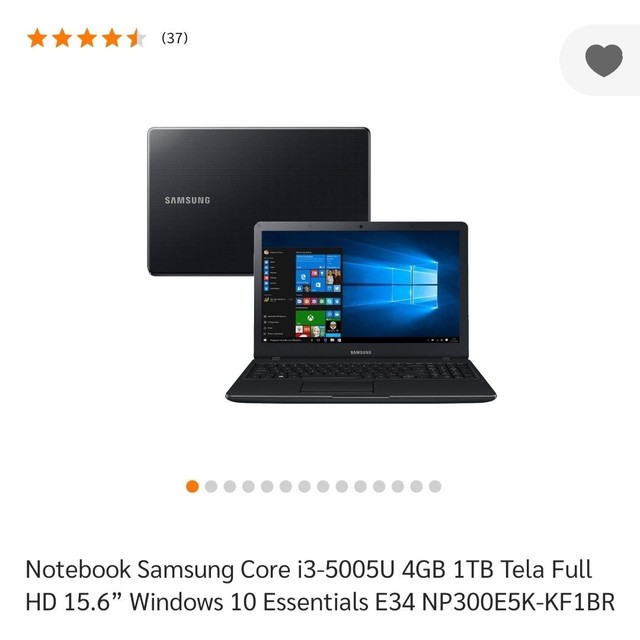 Notebook Samsung core i3 essentials 34