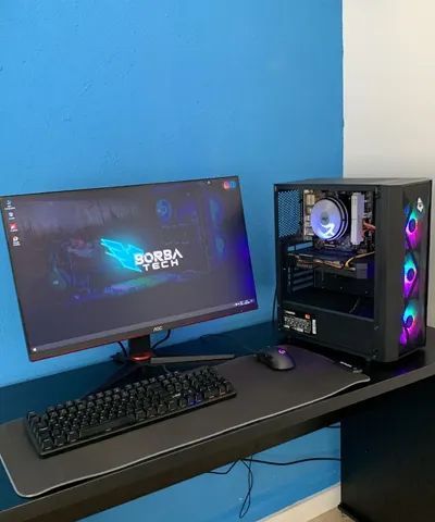 Computador Gamer Completo, I5-3470, 16GB, 240GB, RX 550