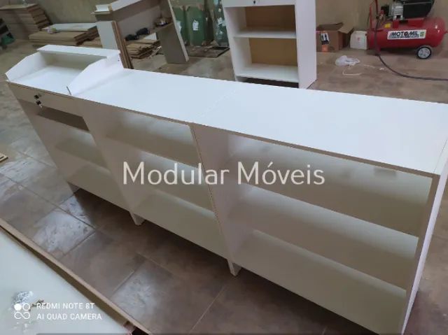 Balcão Caixa Canaletado + 2 Balcões Vitrine - Foto 2