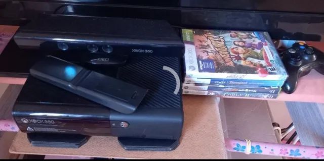 XBOX 360 + Kinect + jogo - Videogames - Piedade, Rio de Janeiro