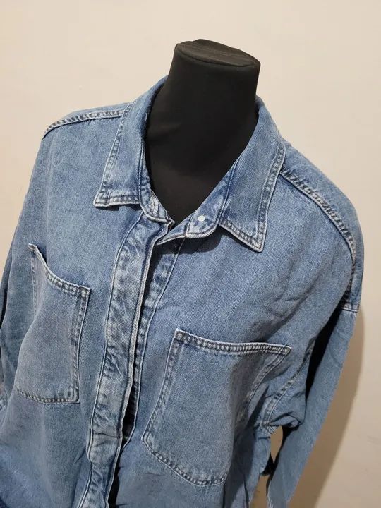 Jaqueta jeans curve plus size G2  - Foto 5