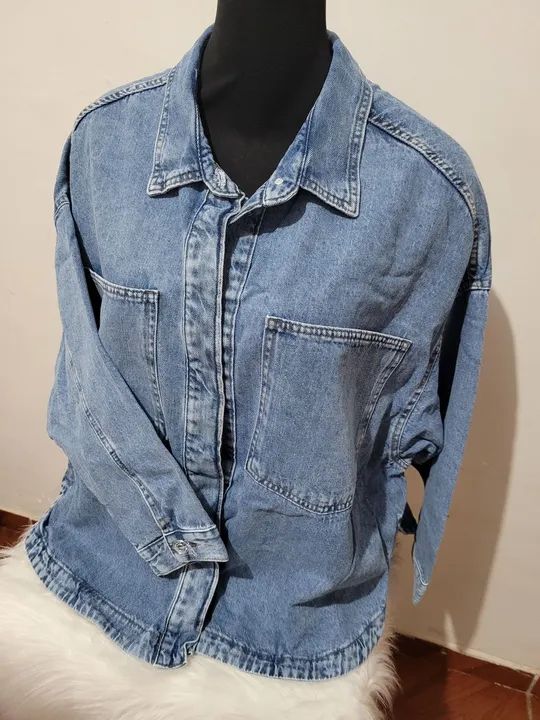 Jaqueta jeans curve plus size G2  - Foto 4