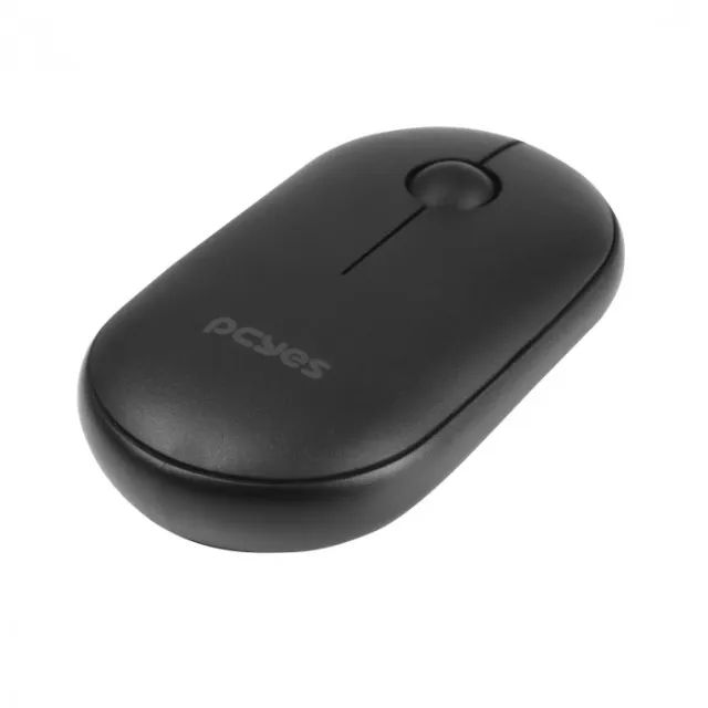 Mouse sem Fio Bluetooth Pcyes College Black 1600DPI Clique Silencioso - WZetta - Foto 2