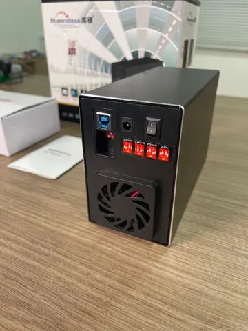 Case Gaveta Usb-c 3.1 Para 2 Hds 3.5 Externo Raid 0 Raid 1 - Foto 3
