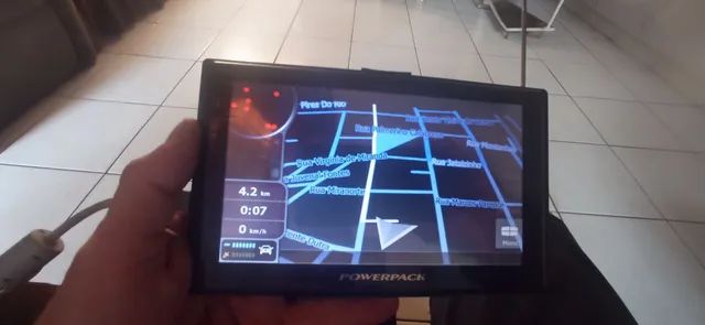 GPS com tv digital 7 Pol. Entrada cartão pra vídeo e música.av in - Foto 3