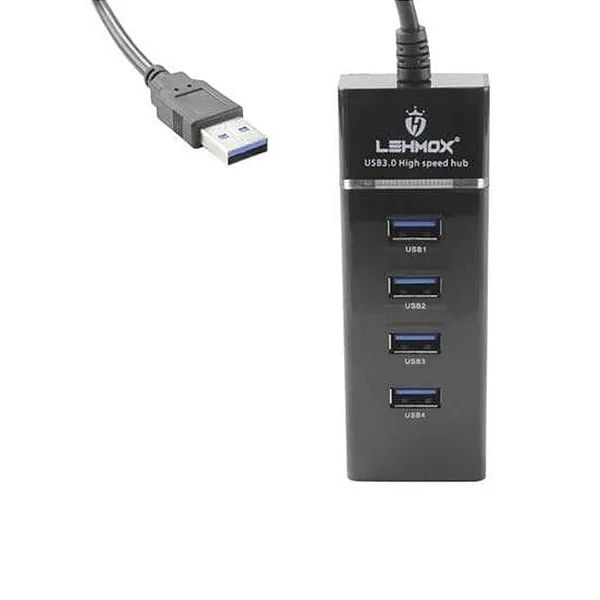 Hub USB 3.0 com 4 Portas Super Speed 5 Gbps e Led indicativo - Lehmox - Foto 4