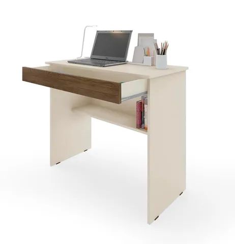 Escrivaninha/Mesa de Computador com 1 Gaveta e Prateleira - Foto 3