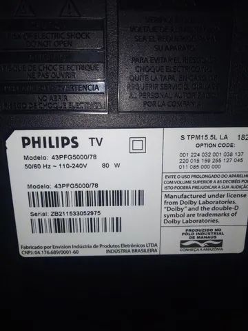 TV Philips 43 polegadas R$130 - Foto 2