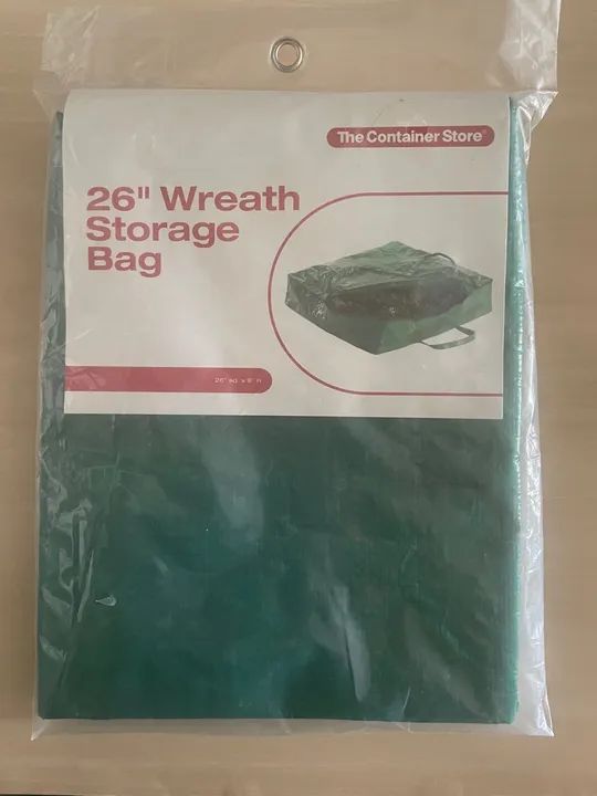 Saco de armazenamento para guirlanda na cor verde