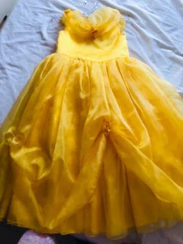 Baixei!!! Fantasia Bela Luxo 5-6 anos.