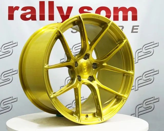 Jogo de Roda Gisa FFT6800 Forged Amarela 5x120- 19x9,5 e 19X11 Offset 25 e 38 - Foto 2