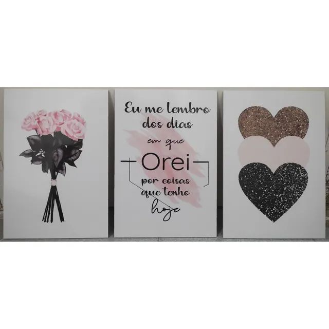 Kit Quadros Decorativos em MDF 2