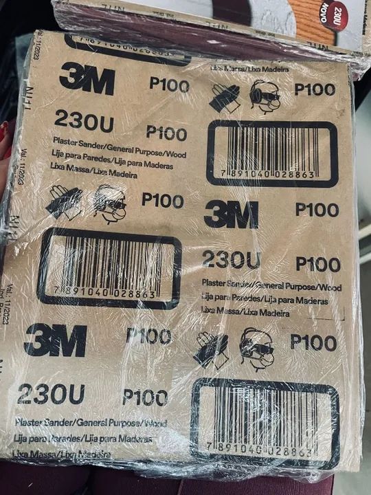 Pacotes de lixas de madeira, massa e ferro - Foto 4