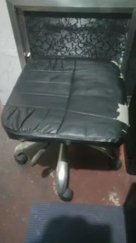 Banco cadeira, base inox, giratória, sistema a gas, com rodizios, original. E outros. - Foto 4