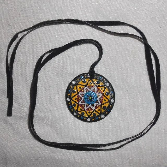 Colar de Mandala Estilo Retrô Vintage Moda Fashion - Foto 3